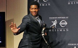 " I have a better pose then the trophy " - current holder Jameis Winston - Florida State University