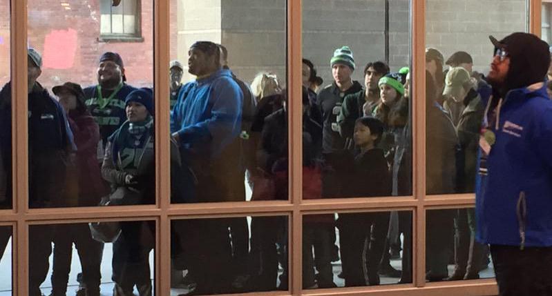 Green Bay  v Seattle fans leaving early