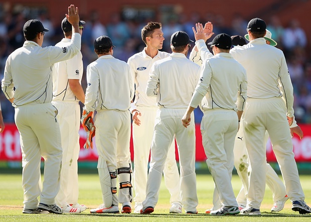 The moment when Nathan Lyon was dismissed in the first innings Lyon 