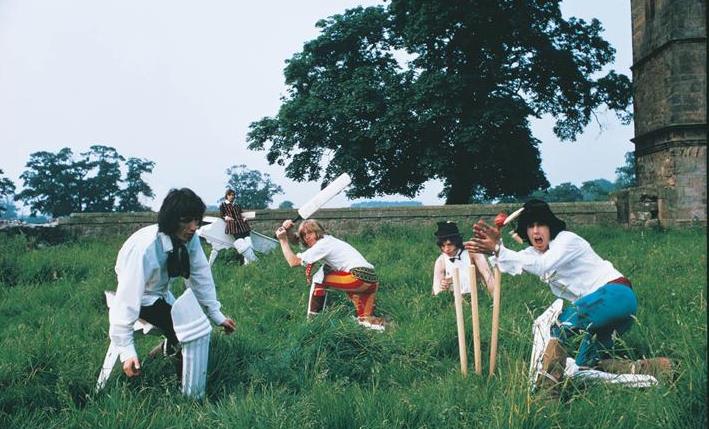 BEGGARS BANQUET Rolling Stones 1968 Stones Playing Cricket