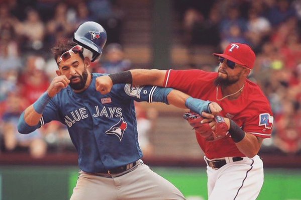 Bringing back the biff to baseball Toronto Blue Jays and Texas Rangers