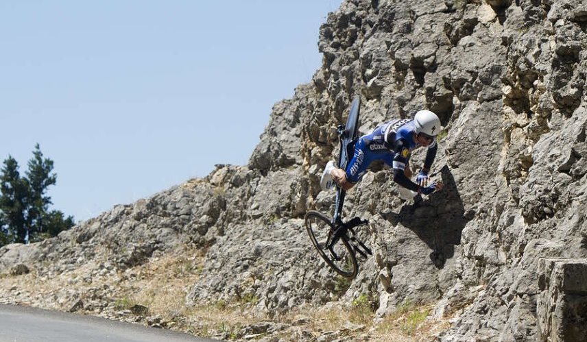 Alaphilippe was left unscathed