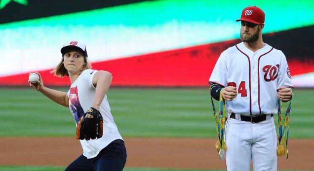 Bryce Harper Katie Ledecky medals