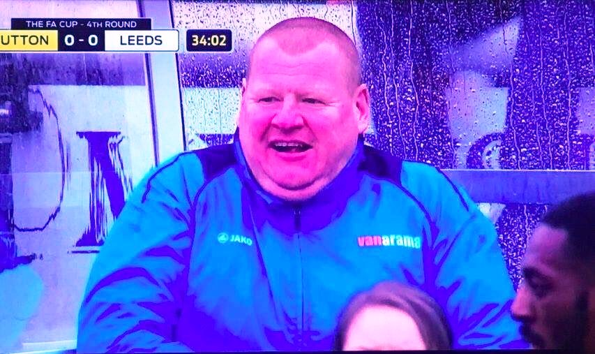 Sutton Utd's 45-year-old reserve goalkeeper Wayne Shaw