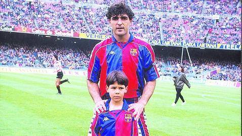 Miguel Angel Nadal poses with his nephew Rafael Nadal From the archives