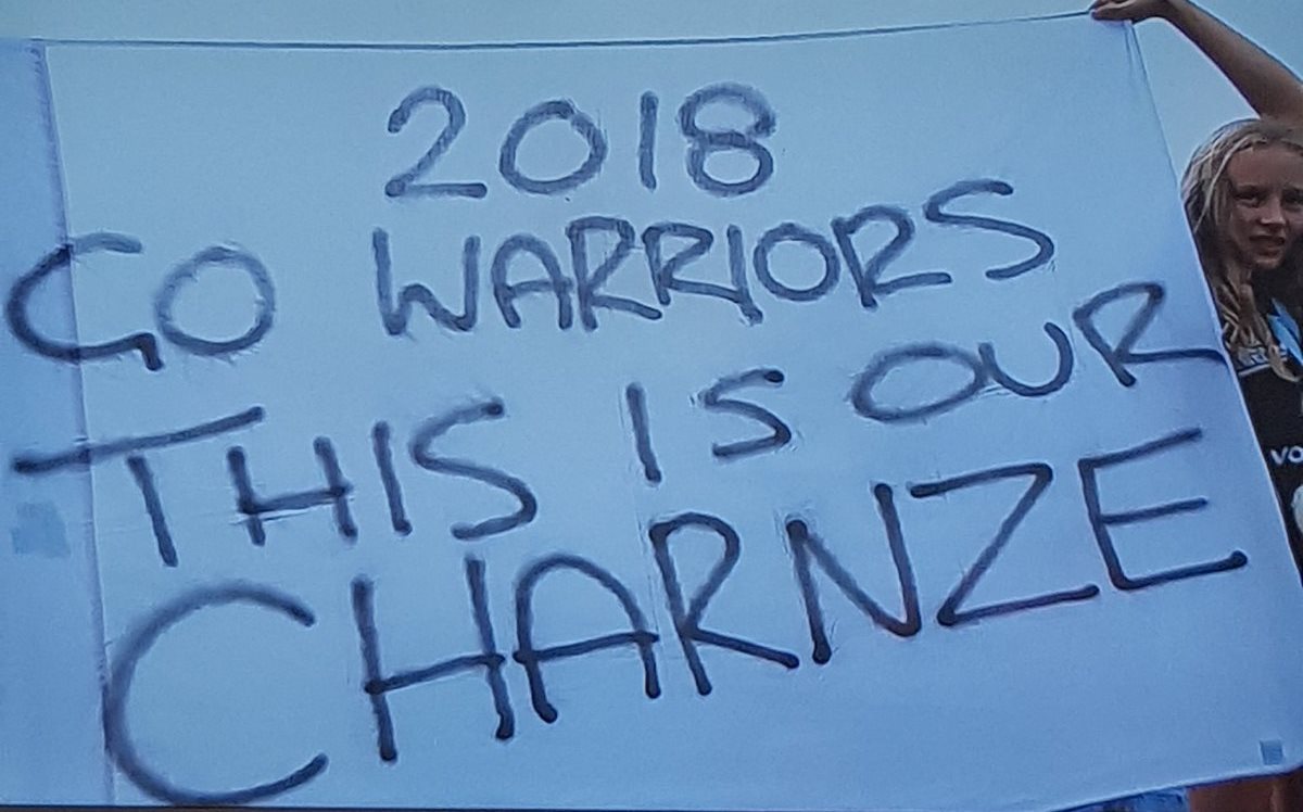 Warriors banner