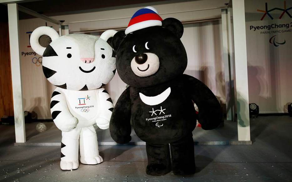 Winter olympics mascots